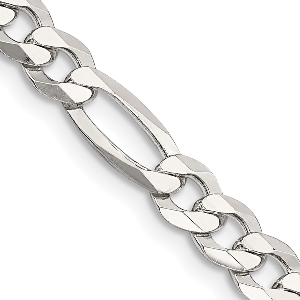 Sterling silver store figaro chain 5.5mm 20 inches