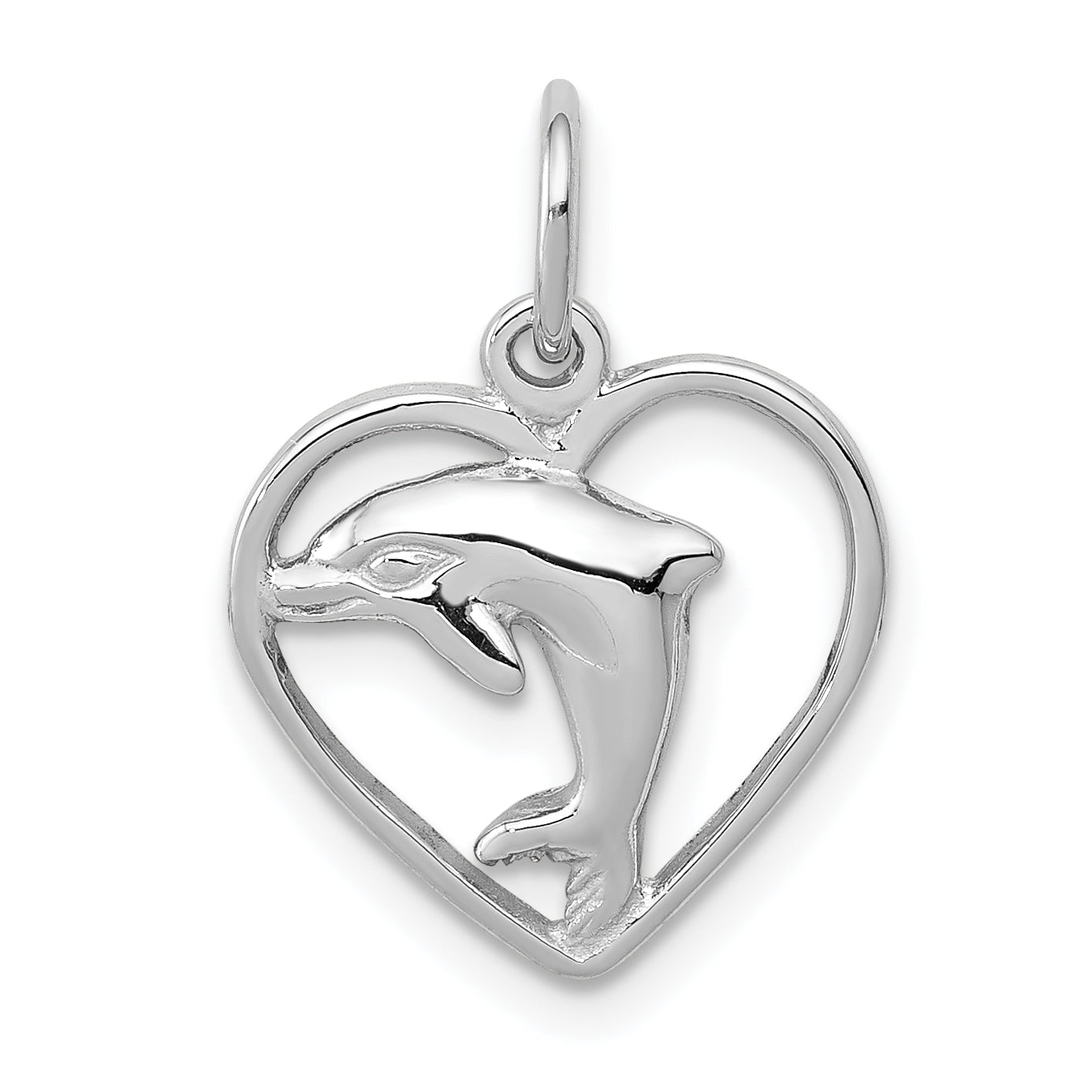 14k dolphin deals heart charm