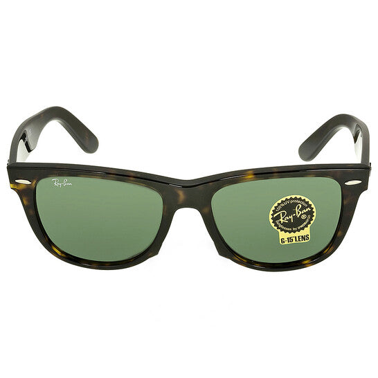 Original Ray Ban Original Wayfarer Classic Green Classic G 15 Unisex Sunglasses RB2140 902 54