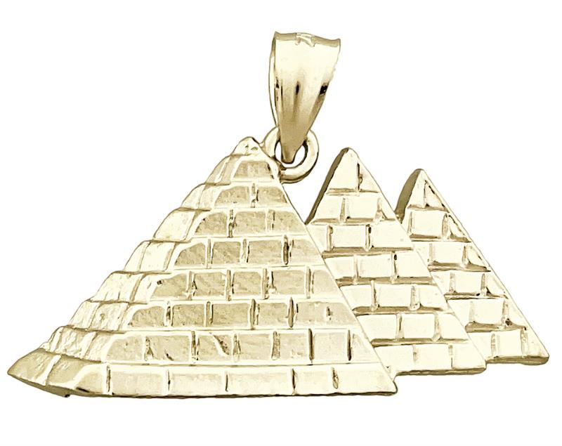 14k gold deals pyramid pendant