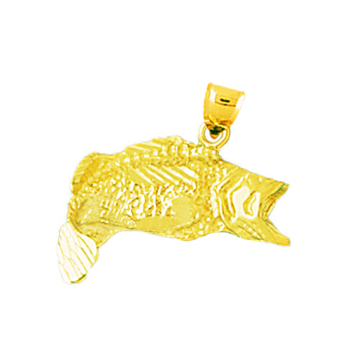 Gold on sale bass charm