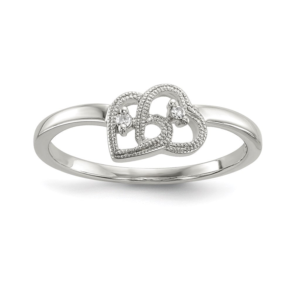 Double Band Heart Ring