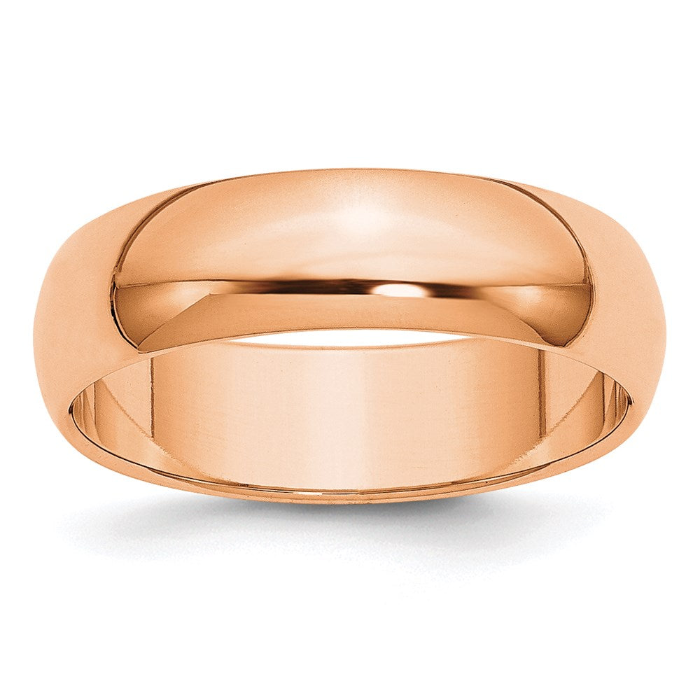 18K Solid Rose Gold Wedding Band