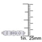 Original 1 CT TW Oval Cut Diamond Semi-Eternity Ring in 14k White Gold