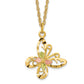 10k Tri Color Tri-color Black Hills Gold Butterfly Necklace