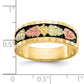 10k Tri Color Tri-color Black Hills Gold Men's Antiqued Ring