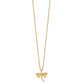 10k Tri Color Tri-Color Black Hills Gold Dragonfly Necklace