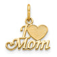 10k Yellow Gold MOM Charm