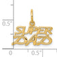 10k Yellow Gold SUPER DAD Charm