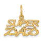 10k Yellow Gold SUPER DAD Charm