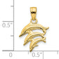 10k Yellow Gold Dolphin Charm