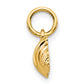 10k Yellow Gold Solid Barbell Charm