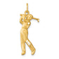 10k Yellow Gold Golfer Charm