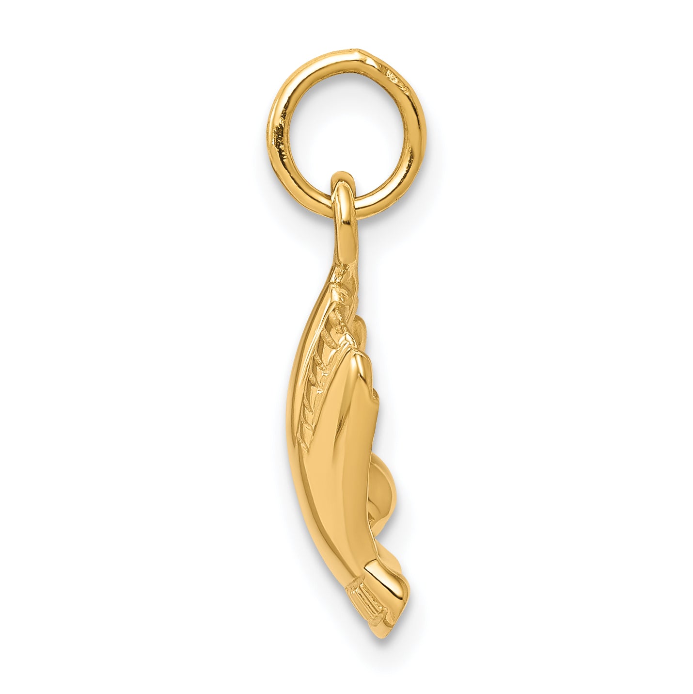 10k Yellow Gold Baseball Charm