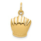 10k Yellow Gold Baseball Charm