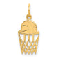 10k Yellow Gold Basketball Charm