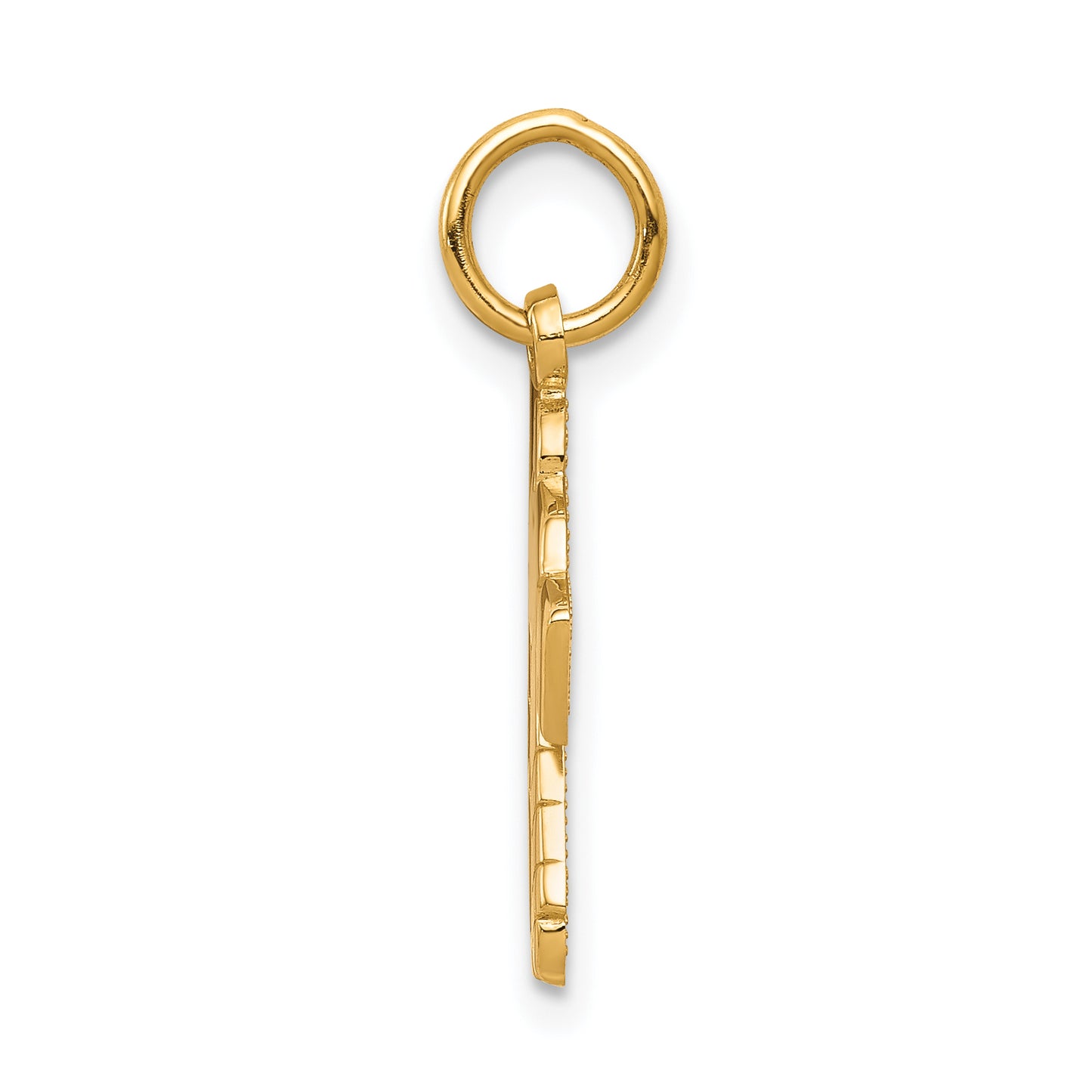 10k Yellow Gold Hockey Charm