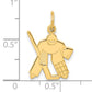 10k Yellow Gold Hockey Charm