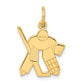 10k Yellow Gold Hockey Charm