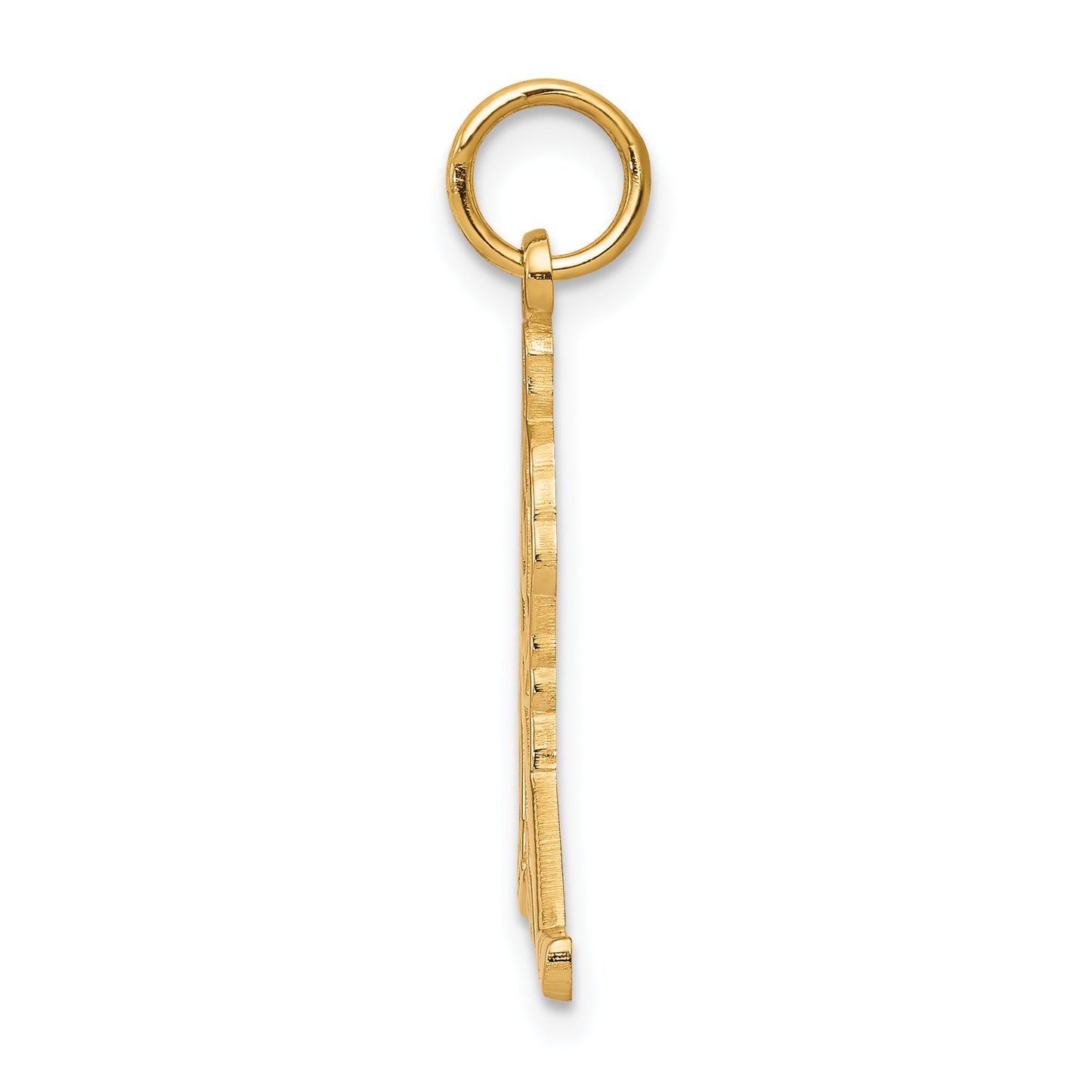 10k Yellow Gold Hockey Charm