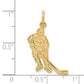 10k Yellow Gold Hockey Charm