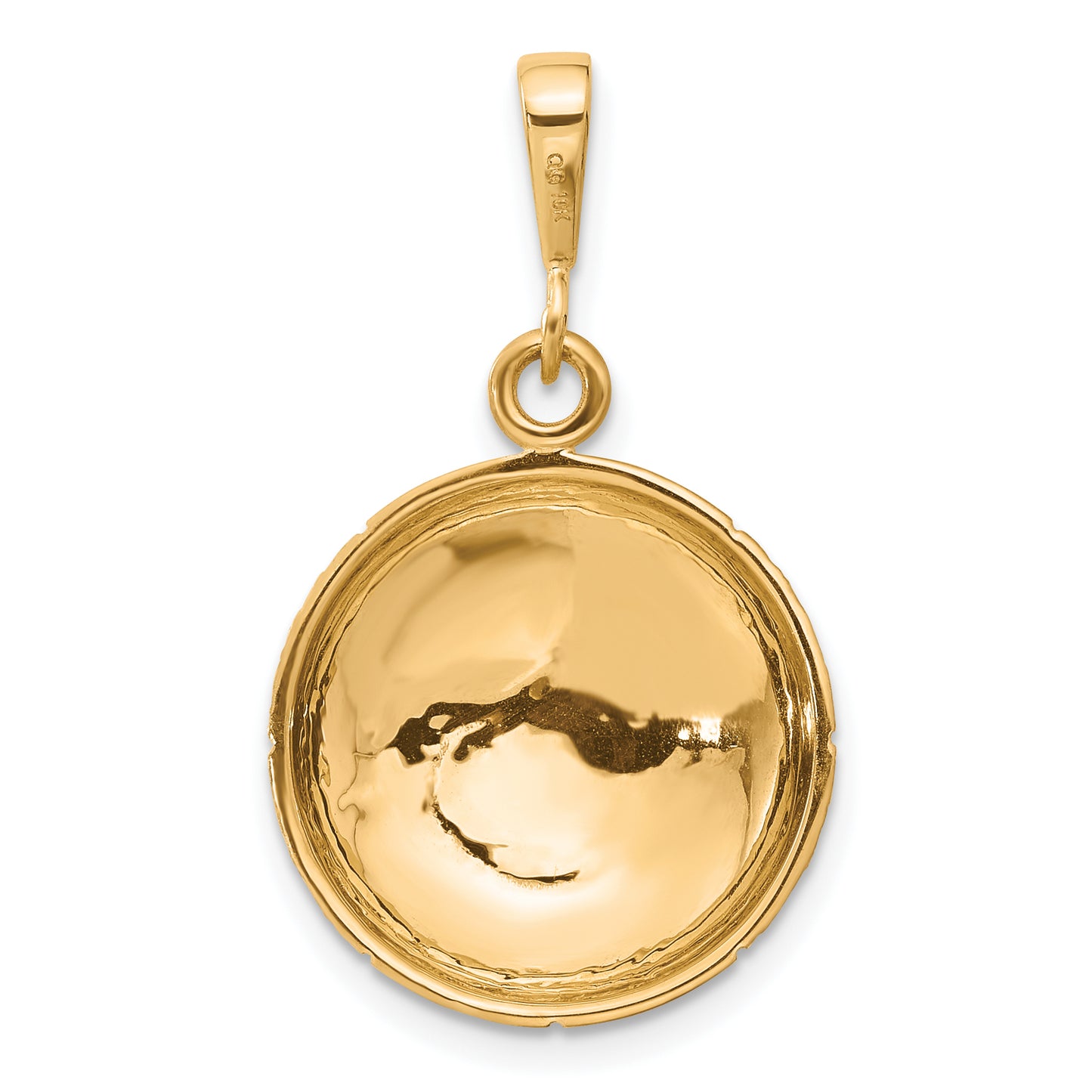 10k Yellow Gold Basketball Charm