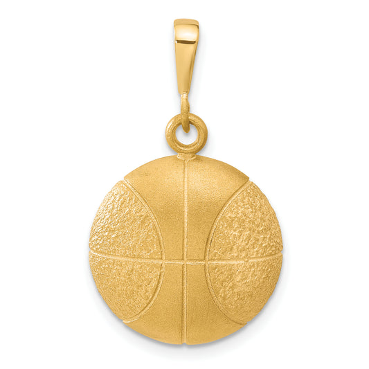 10k Yellow Gold Basketball Charm