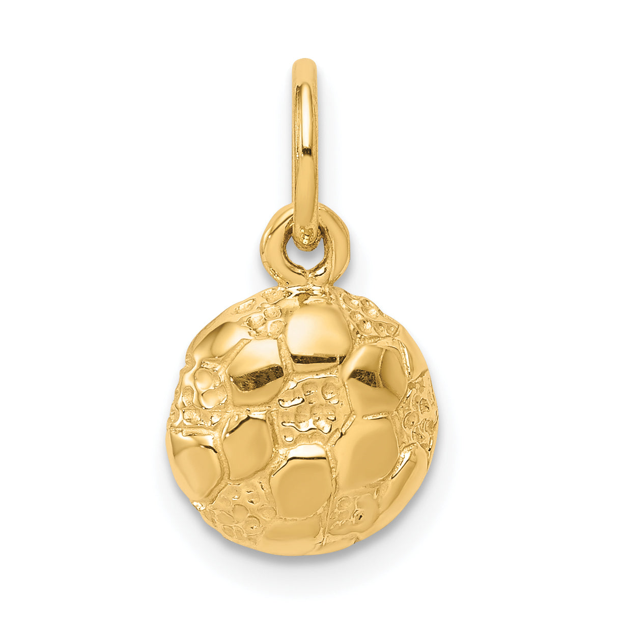 10k Yellow Gold Soccer Charm