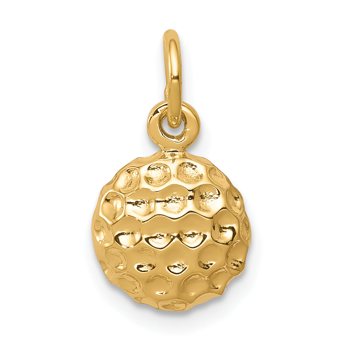 10k Yellow Gold Golf Ball Charm