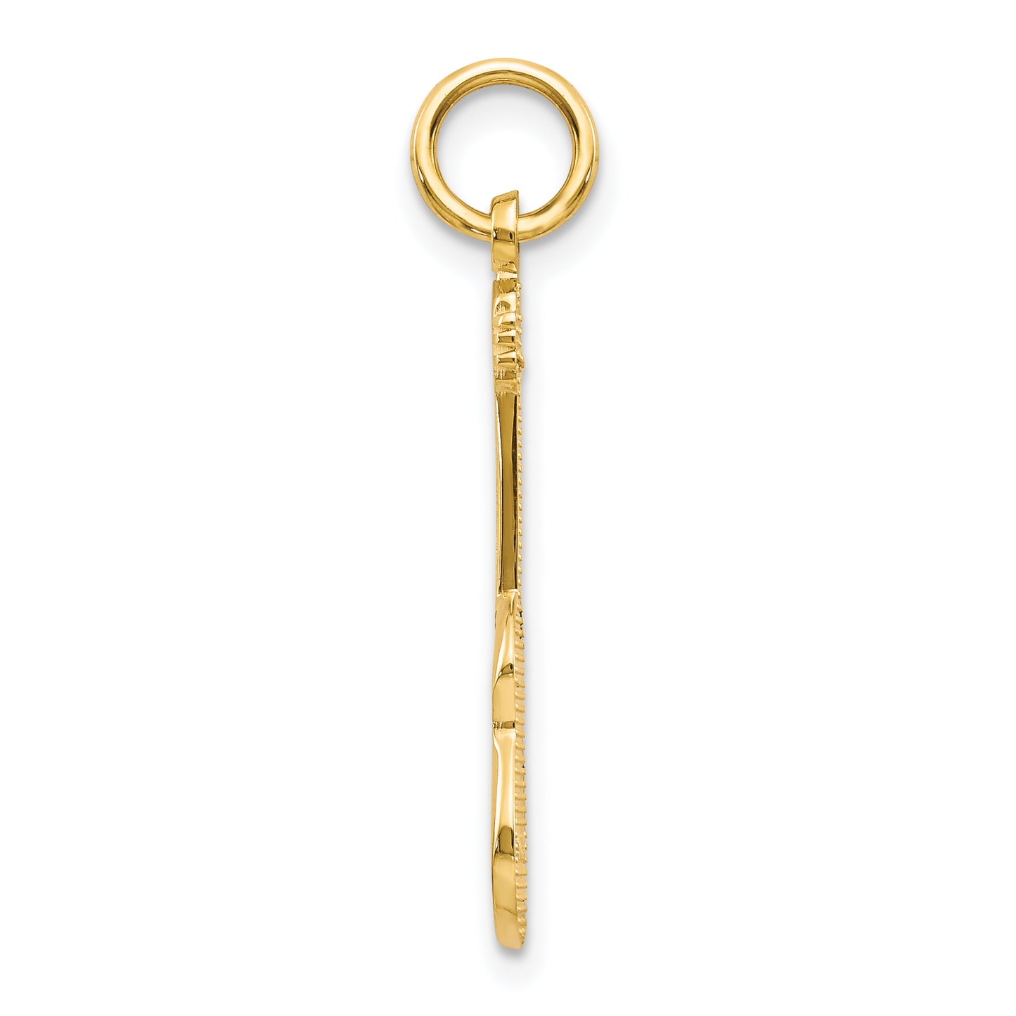 10k Yellow Gold Guitar Charm