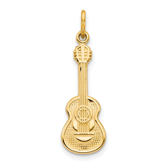 10k Yellow Gold Guitar Charm