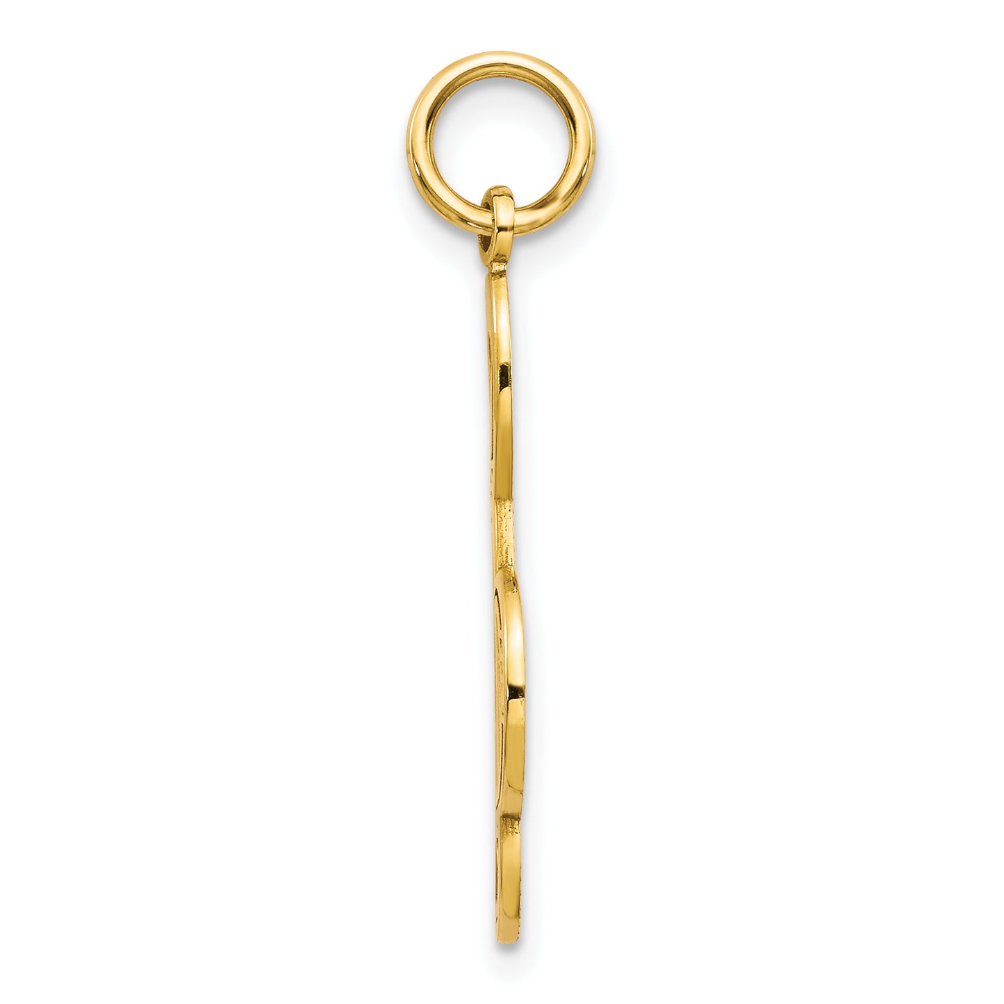 10k Yellow Gold Treble Clef Charm