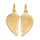 10k Yellow Gold BEST FRIEND 2 Piece Break-A-Part Charm