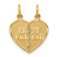 10k Yellow Gold BEST FRIEND 2 Piece Break-A-Part Charm