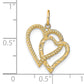 10k Yellow Gold Heart Charm