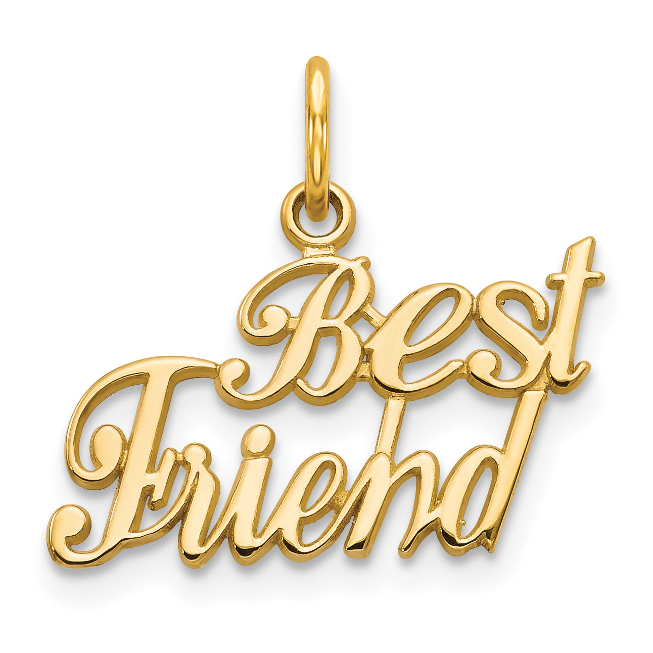 10k Yellow Gold BEST FRIEND Charm