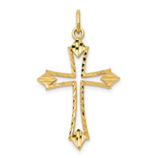 10k Yellow Gold Cross Charm