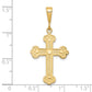 10k Yellow Gold Cross Charm