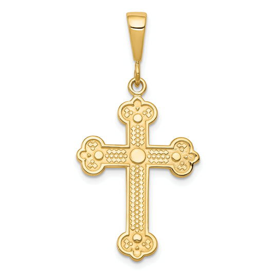 10k Yellow Gold Cross Charm