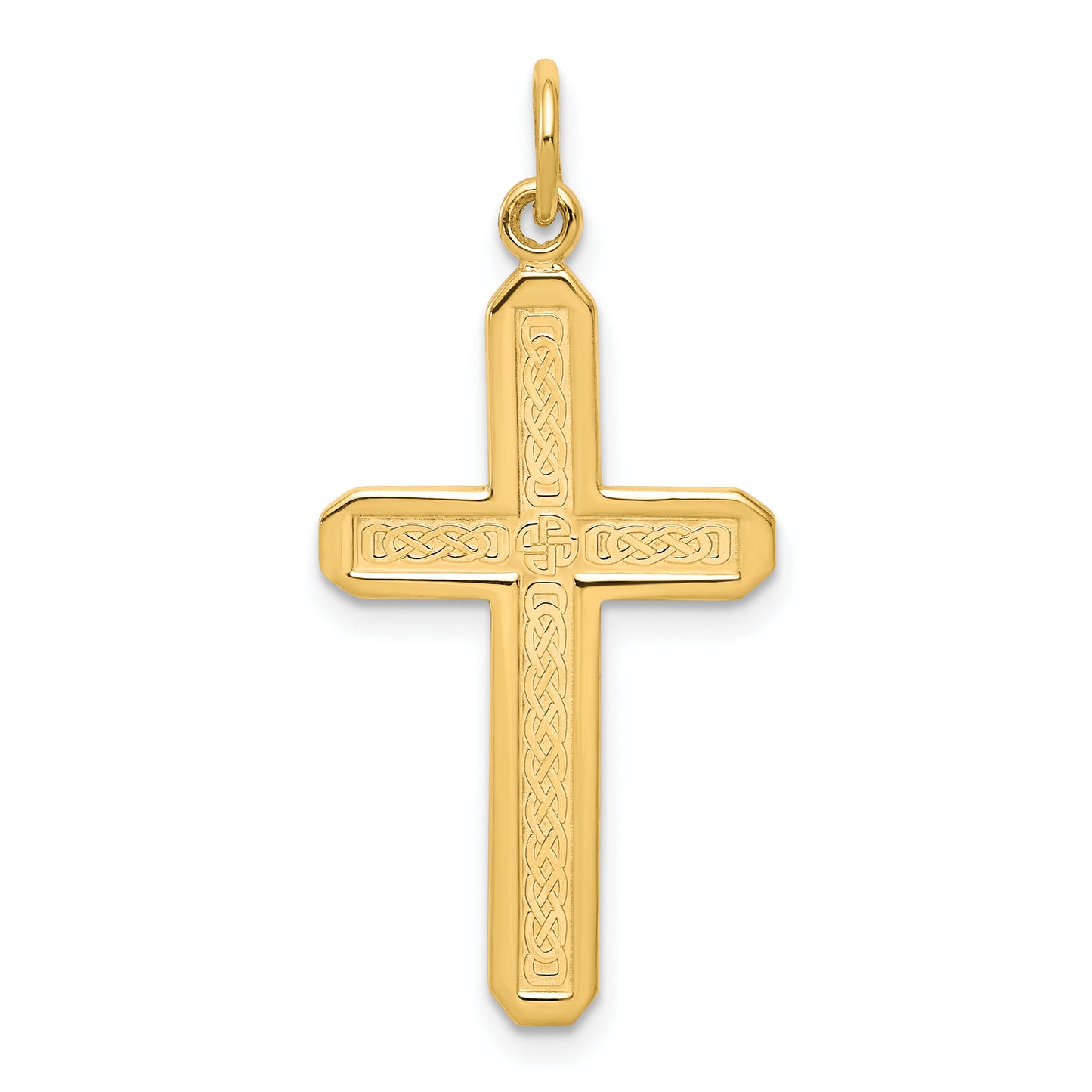 10k Yellow Gold Cross Charm