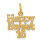 10k Yellow Gold HAPPY SWEET 16 Charm