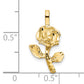 10k Yellow Gold Rose Charm