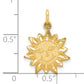 10k Yellow Gold Sun Charm