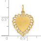 10k Yellow Gold Heart Charm