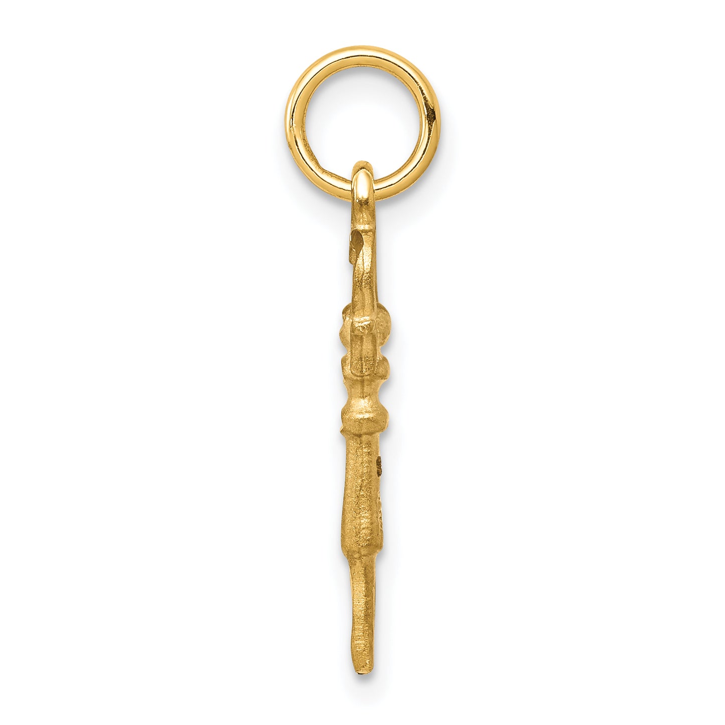 10k Yellow Gold Solid Key Charm