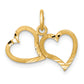 10k Yellow Gold Heart Charm