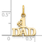 10k Yellow Gold #1 DAD Charm