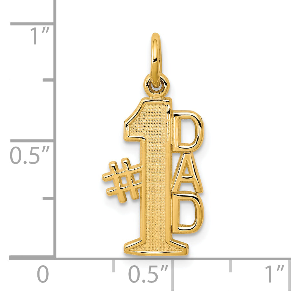 10k Yellow Gold #1 DAD Charm