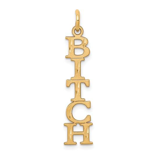 10k Yellow Gold 5-Letter Talking Charm