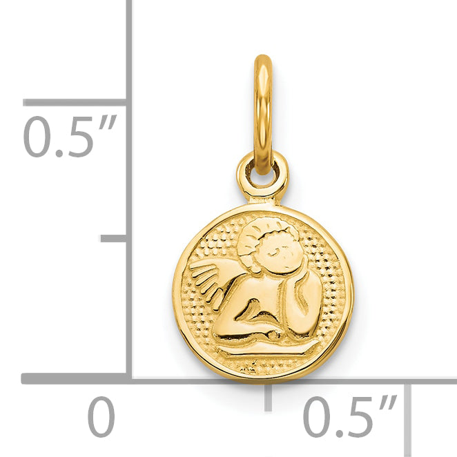 10k Yellow Gold Angel Charm